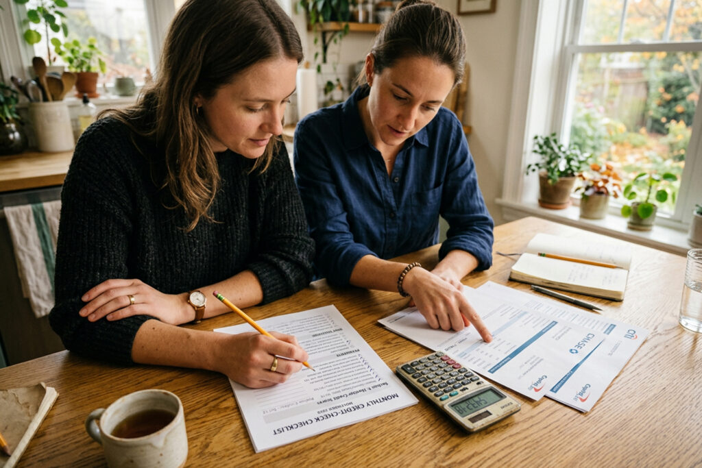 Set and Track Credit Goals with a Monthly Checklist